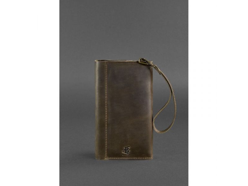 Кожаный клатч-органайзер (Тревел-кейс) 5.1 темно-коричневый, фото 3