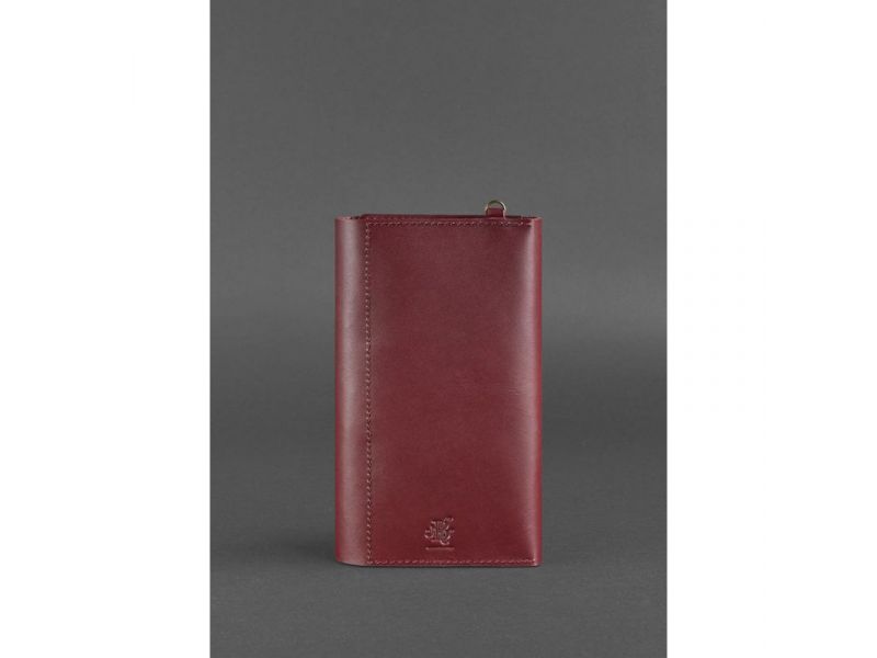 Кожаный клатч-органайзер (Тревел-кейс) 5.1 бордовый, фото 5