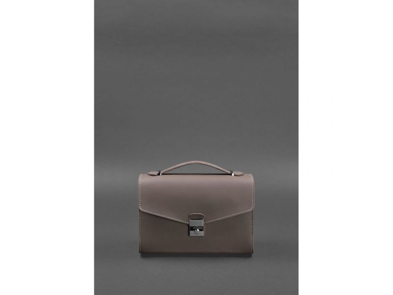 Женская кожаная сумка-кроссбоди Lola темно-бежевая, фото 2