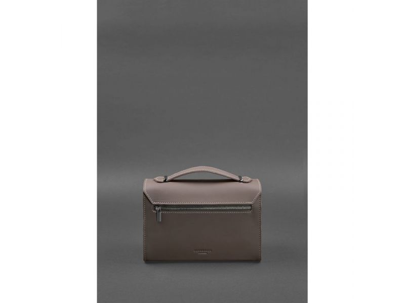 Женская кожаная сумка-кроссбоди Lola темно-бежевая, фото 3