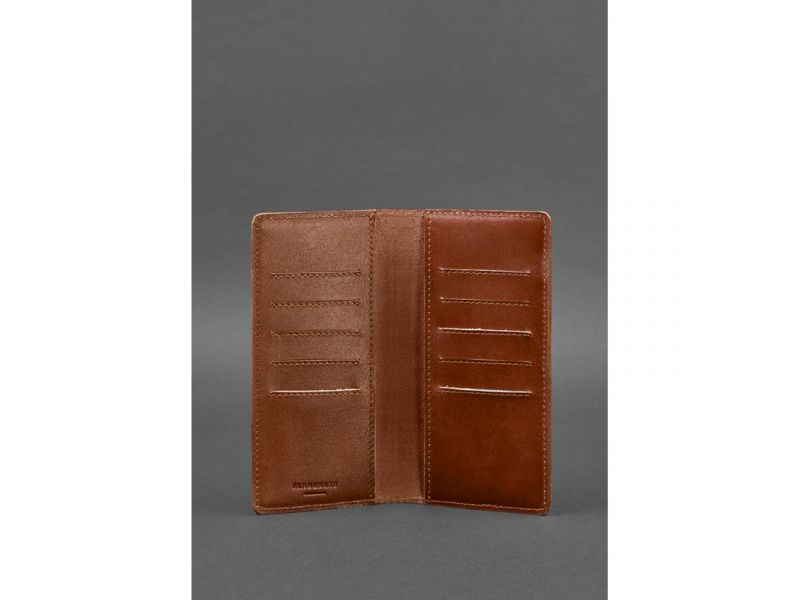 Кожаное портмоне-купюрник 11.0 светло-коричневое, фото 3