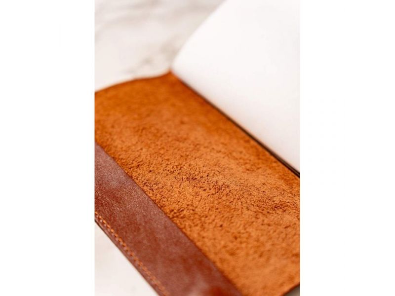 Кожаный блокнот софт-бук 7.0 светло-коричневый, фото 7