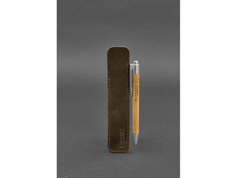 Кожаный чехол для ручки 2.0 Темно-коричневый Crazy Horse, фото 2