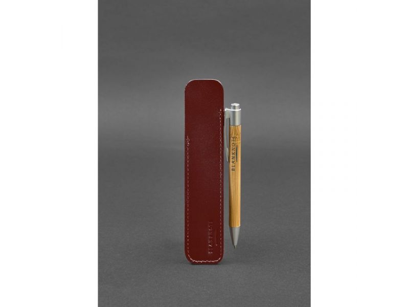Кожаный чехол для ручки 2.0 Бордовый, фото 2