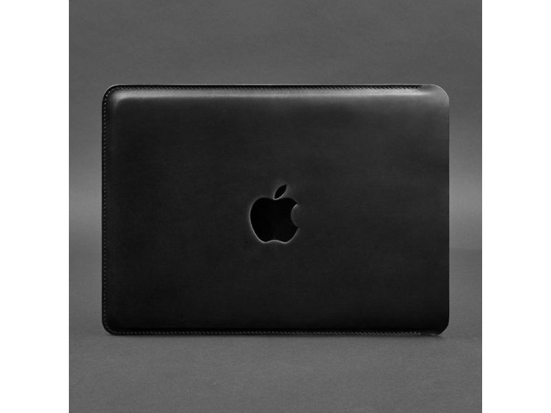 Кожаный чехол для MacBook 13 дюйм Черный Crazy Horse, фото 7
