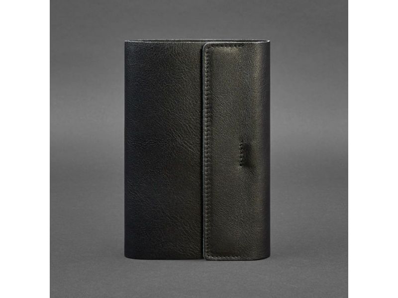 Кожаный блокнот софт-бук 7.0 черный Краст, фото 8