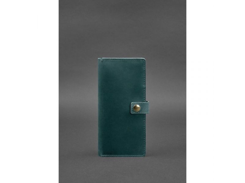 Кожаный тревел-кейс (органайзер для документов) 6.0 зеленый, фото 1