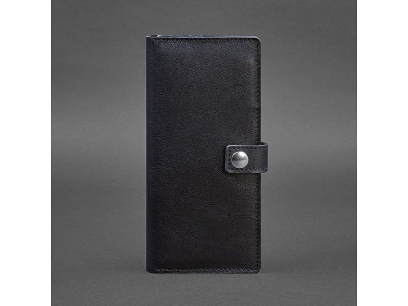 Кожаный Тревел-кейс (органайзер для документов) 6.0 Темно-синий, фото 4