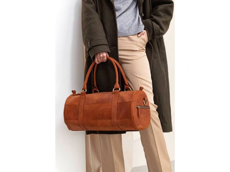 Кожаная сумка Harper Светло-коричневая Crazy Horse, фото 1