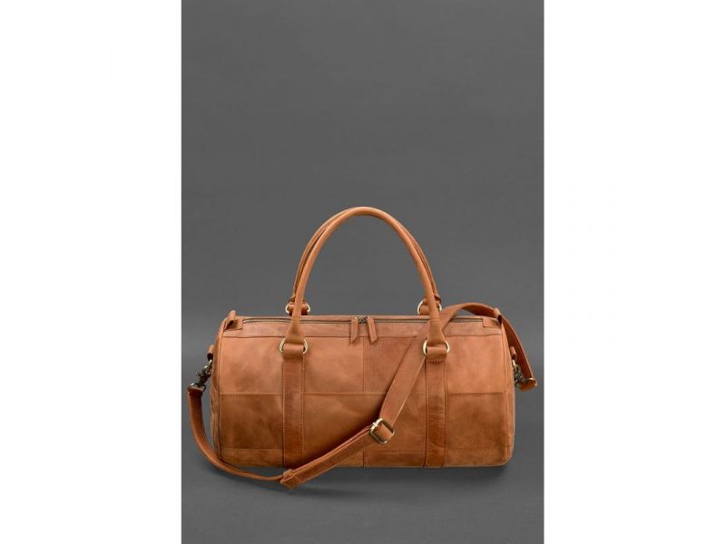 Кожаная сумка Harper Светло-коричневая Crazy Horse, фото 2