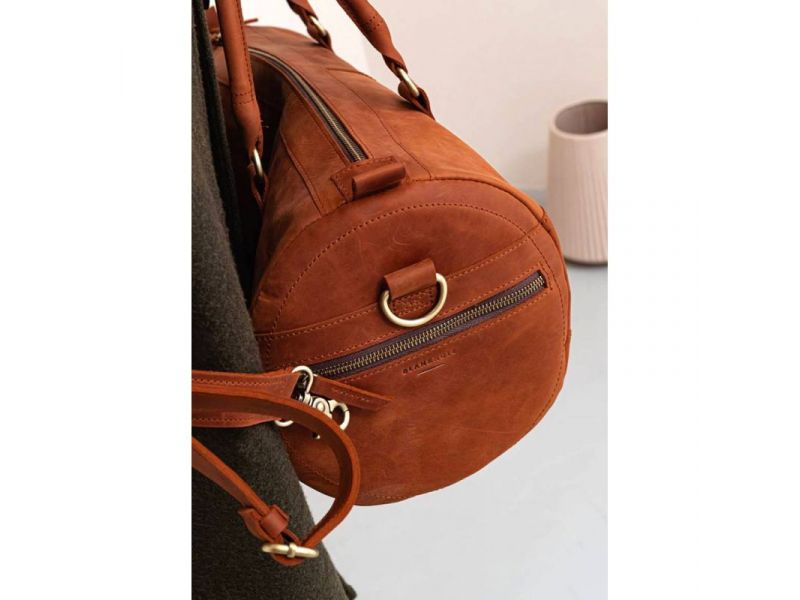 Кожаная сумка Harper Светло-коричневая Crazy Horse, фото 10