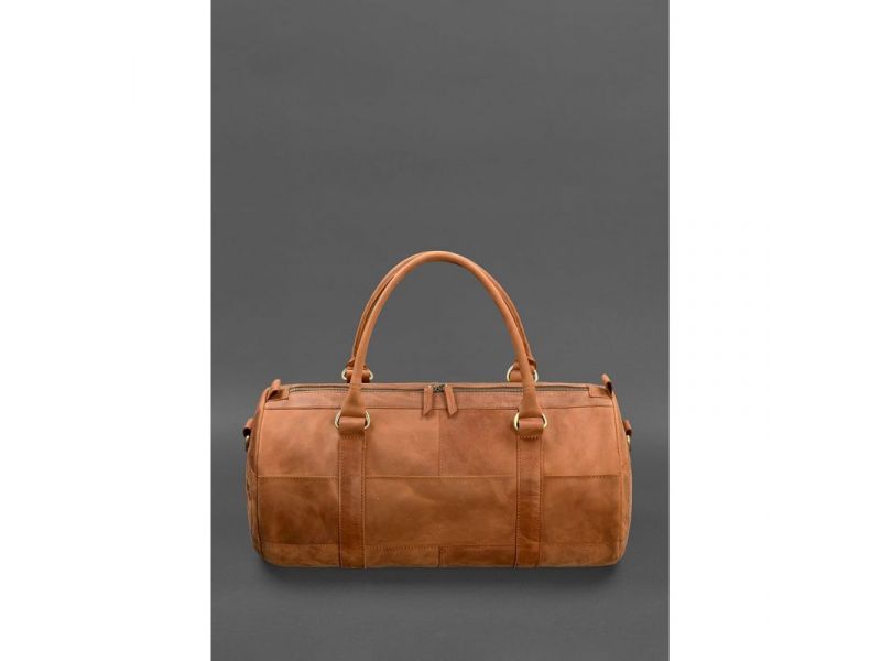 Кожаная сумка Harper Светло-коричневая Crazy Horse, фото 6