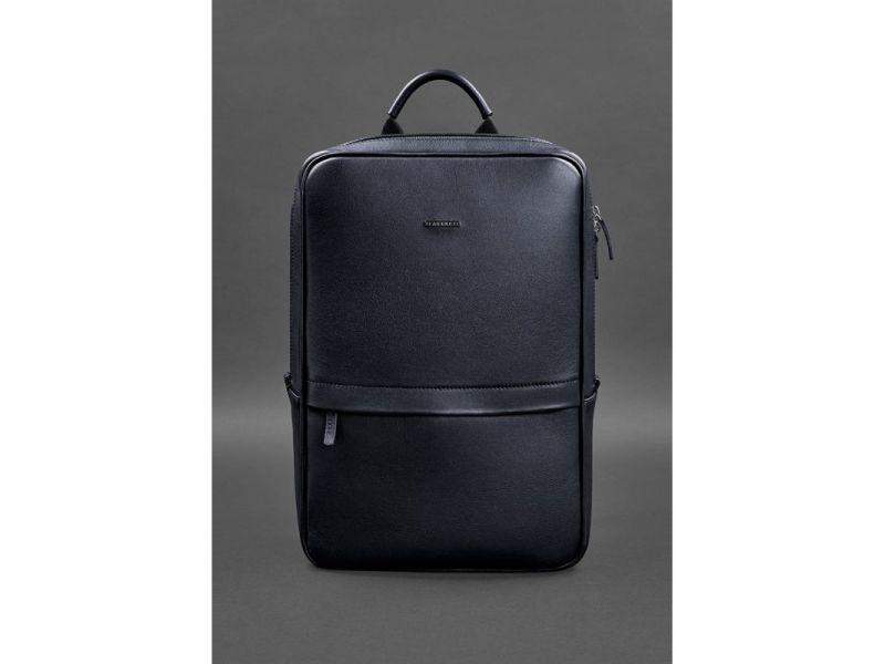 Темно-синий кожаный мужской рюкзак Foster 1.0, фото 2