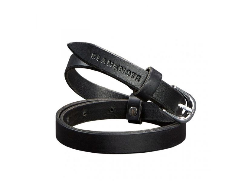 Женский кожаный узкий ремень 15 мм Черный, фото 5