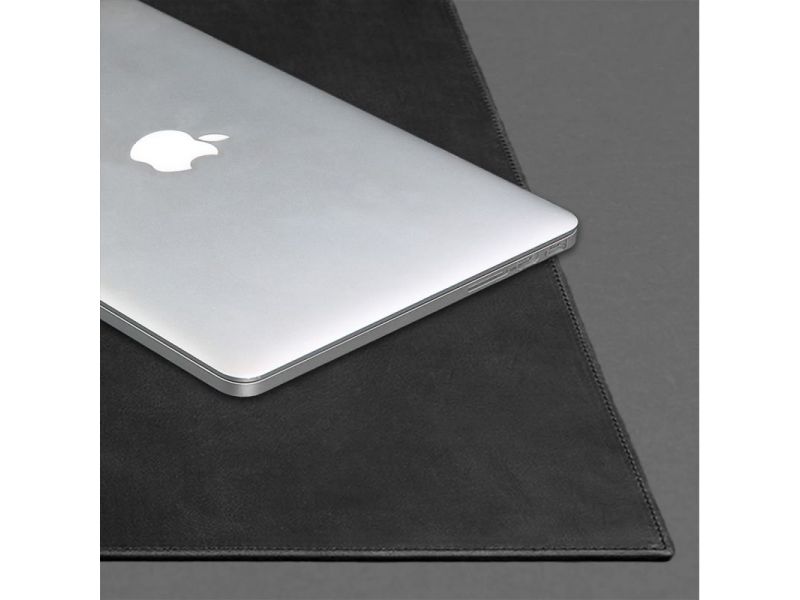 Накладка на стол руководителя - Кожаный бювар 1.0 Черный Crazy Horse, фото 5