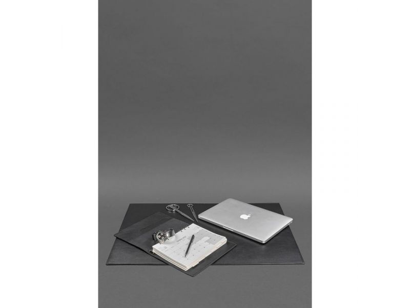 Накладка на стол руководителя - Кожаный бювар 1.0 Черный, фото 2