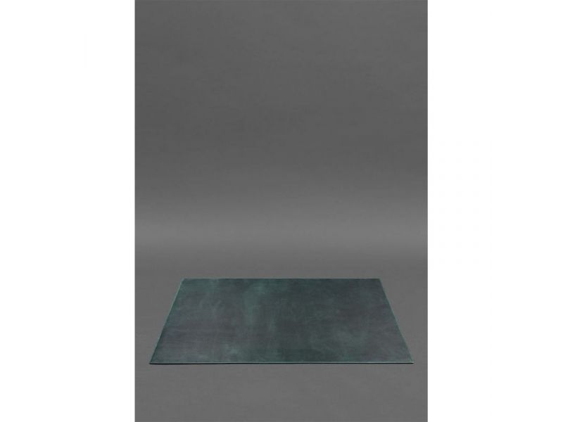 Накладка на стол руководителя - Кожаный бювар 1.0 Зеленый Crazy Horse, фото 1