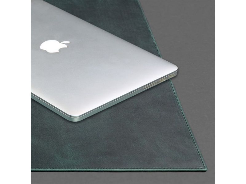 Накладка на стол руководителя - Кожаный бювар 1.0 Зеленый Crazy Horse, фото 5