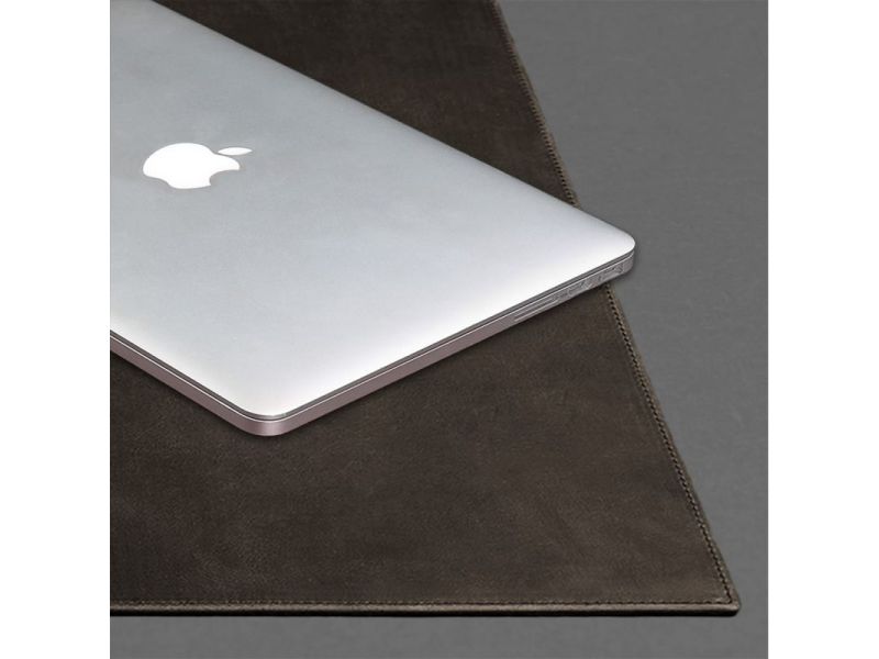 Накладка на стол руководителя - Кожаный бювар 1.0 Темно-коричневый Crazy Horse, фото 5