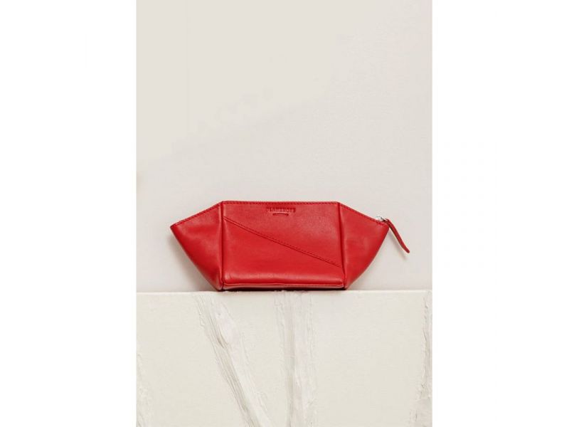 Женская кожаная косметичка 2.0 Красная, фото 1
