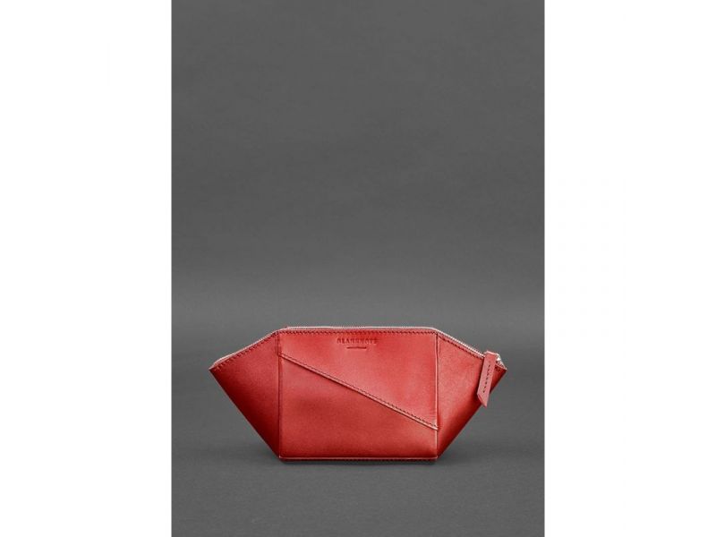 Женская кожаная косметичка 2.0 Красная, фото 2