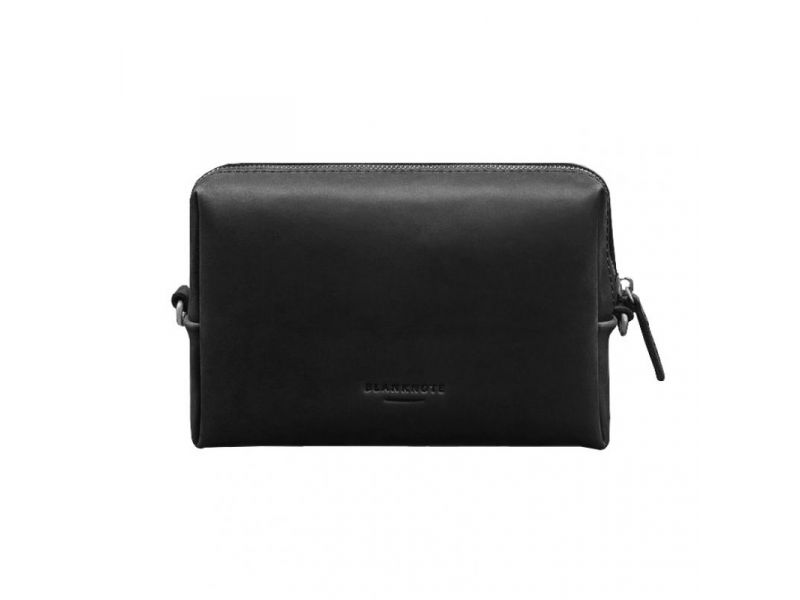 Кожаная косметичка-несессер 3.0 Черная Crazy Horse, фото 5