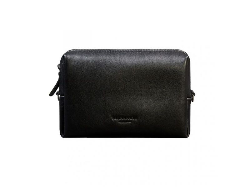 Кожаная косметичка-несессер 3.0 Черная Краст, фото 6