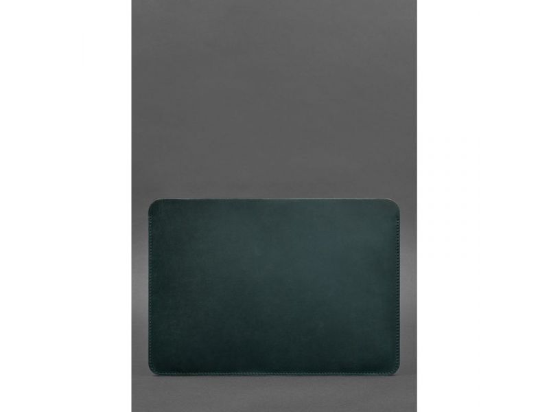 Кожаный чехол для MacBook 13 дюйм Зеленый Crazy Horse, фото 4
