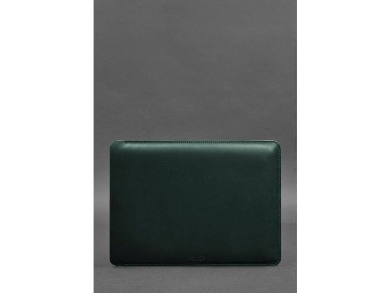 Кожаный чехол для MacBook 13 дюйм Зеленый Crazy Horse, фото 2