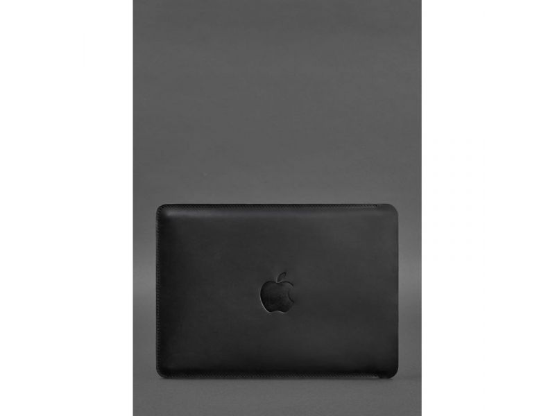Кожаный чехол для MacBook 15-16 Черный, фото 1