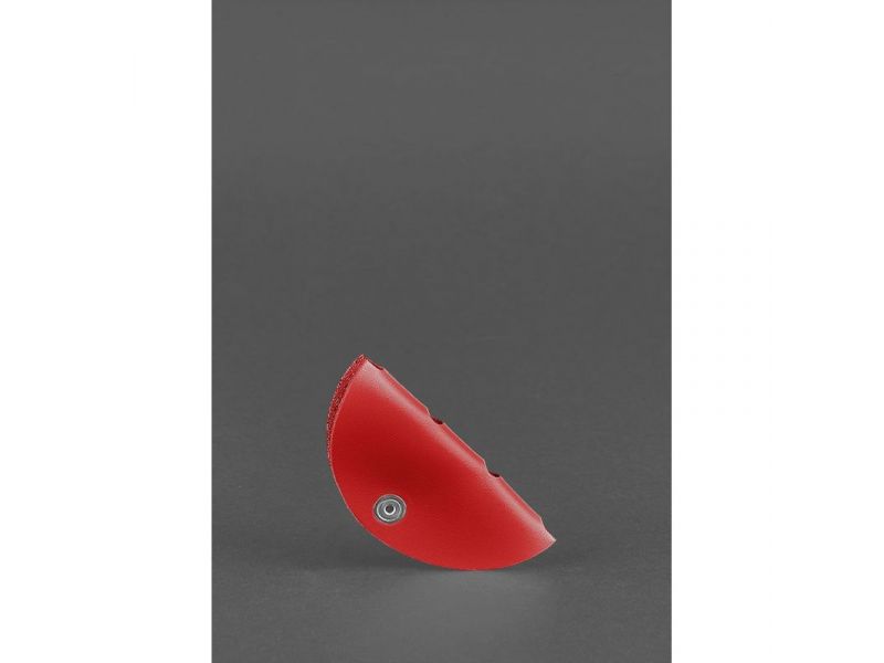 Кожаный холдер для наушников и проводов Красный, фото 3