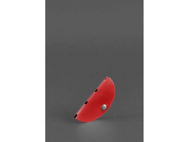 Кожаный холдер для наушников и проводов Красный, фото 4