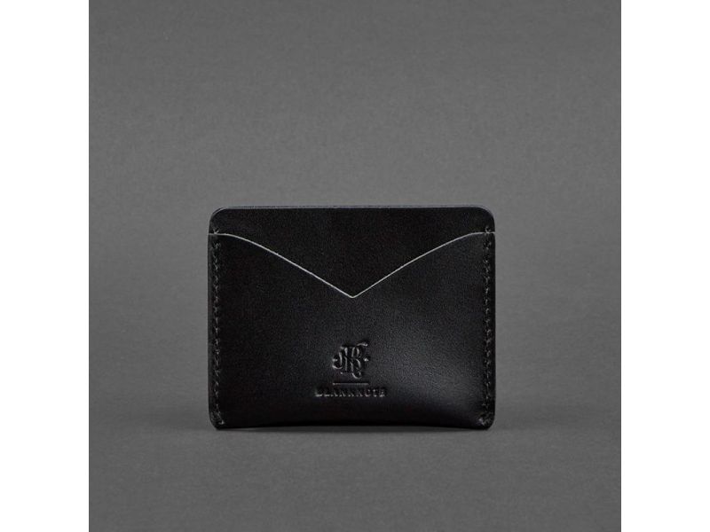 Кожаная визитница 5.0 угольно-черная, фото 4