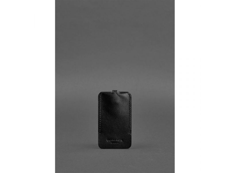 Кожаная ключница 1.0 угольно-черная, фото 1