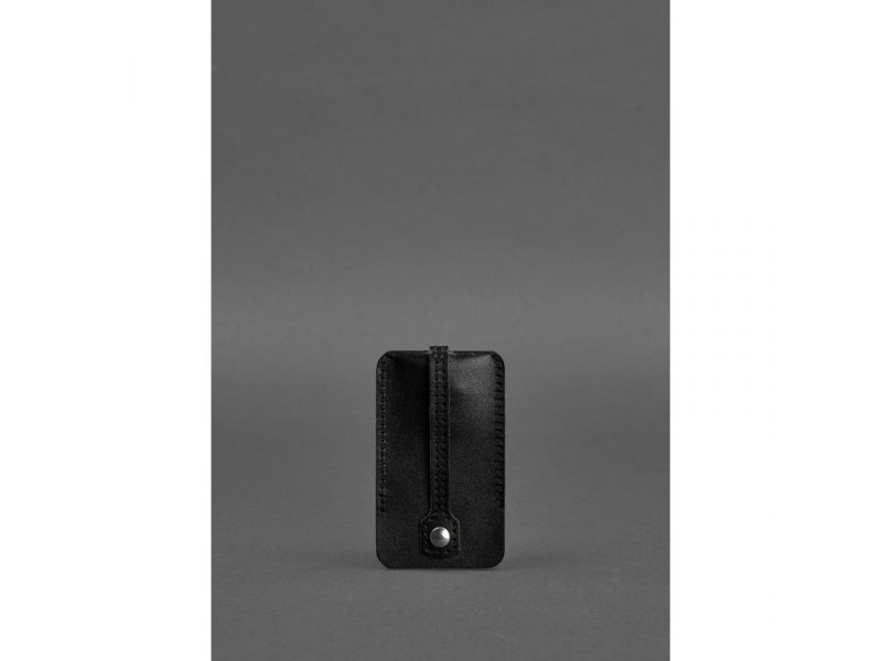 Кожаная ключница 1.0 угольно-черная, фото 2