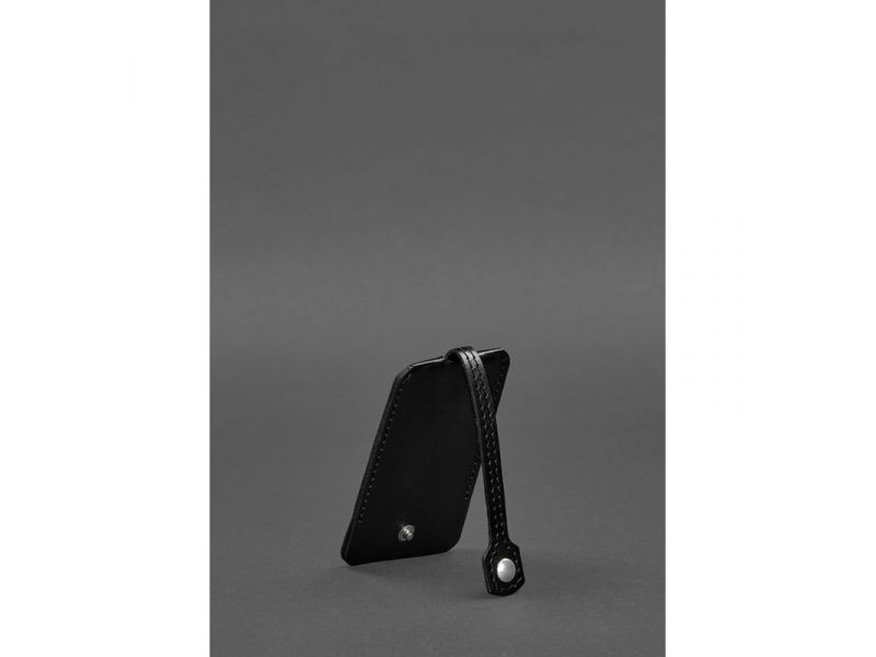 Кожаная ключница 1.0 угольно-черная, фото 4