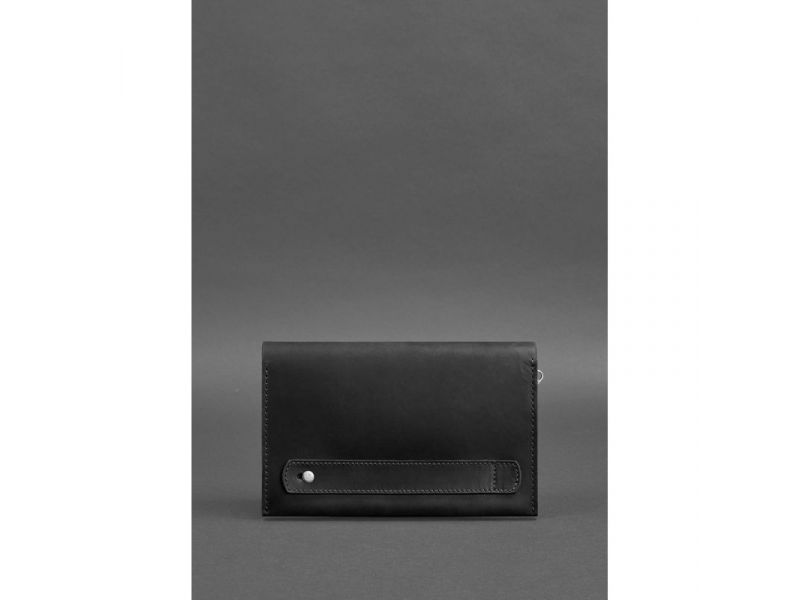 Кожаный мужской клатч-барсетка 3.0 черный Crazy Horse, фото 6