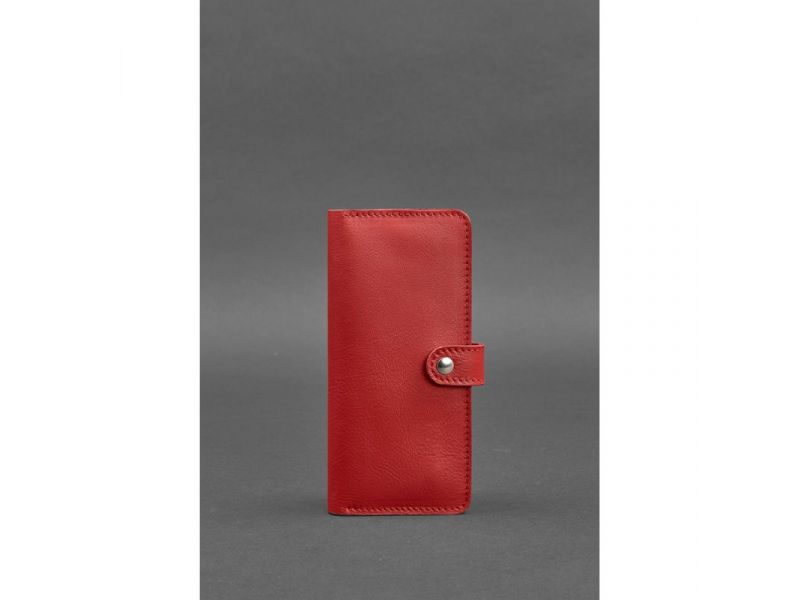 Кожаное женское портмоне 7.0 Красное, фото 1