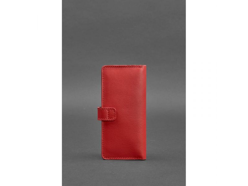 Кожаное женское портмоне 7.0 Красное, фото 4