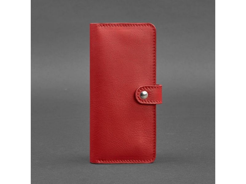 Кожаное женское портмоне 7.0 Красное, фото 5