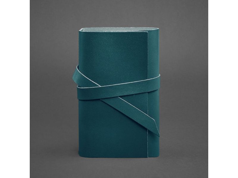 Кожаный блокнот (Софт-бук) 1.0 Зеленый Краст, фото 4