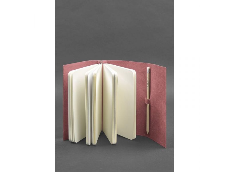 Женский кожаный блокнот (Софт-бук) 1.0 Розовый, фото 2