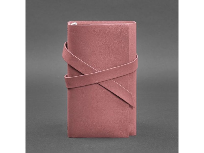 Женский кожаный блокнот (Софт-бук) 1.0 Розовый, фото 4