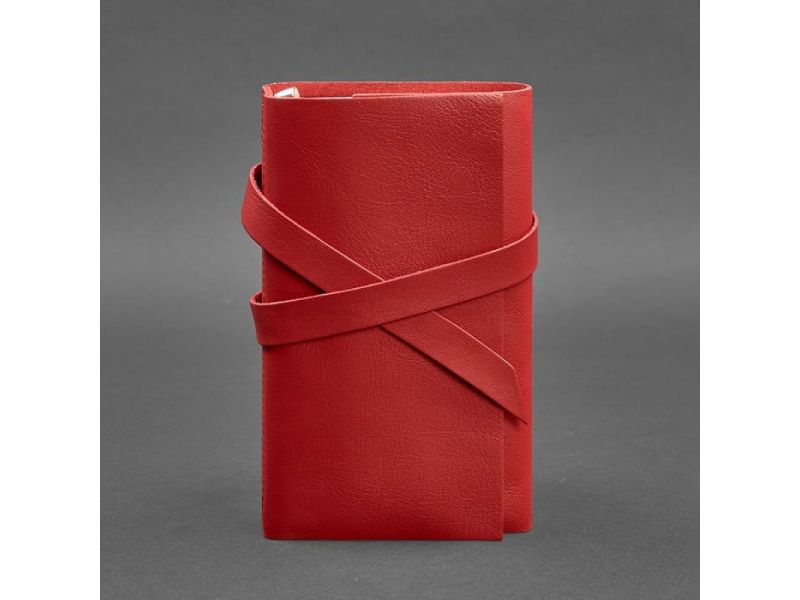 Женский кожаный блокнот (Софт-бук) 1.0 Красный, фото 4