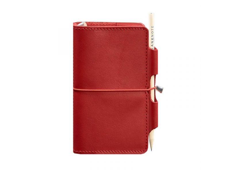 Женский кожаный блокнот (Софт-бук) 3.0 красный, фото 10