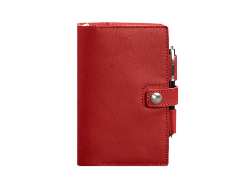 Женский кожаный блокнот (Софт-бук) 4.0 красный, фото 6