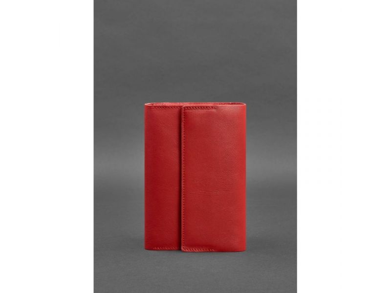 Кожаный красный блокнот (Софт-бук) 5.1 для женщин, фото 1