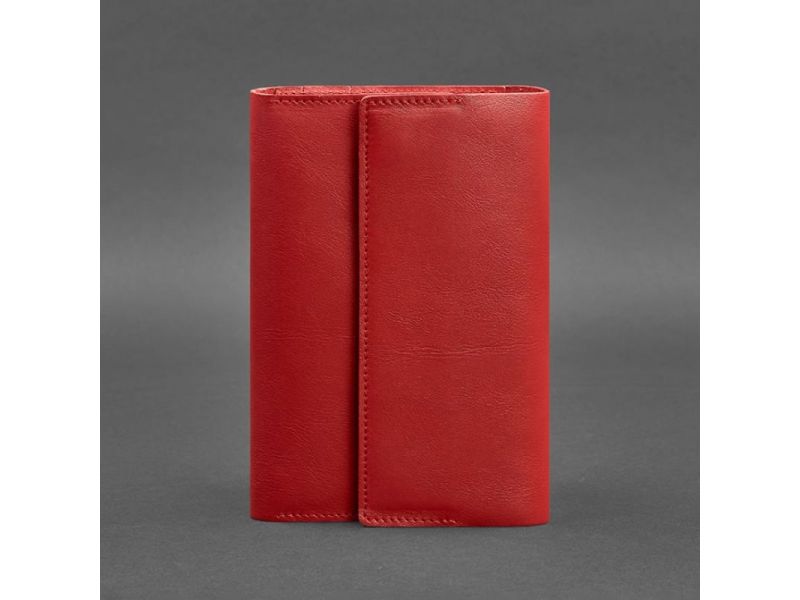 Кожаный красный блокнот (Софт-бук) 5.1 для женщин, фото 6