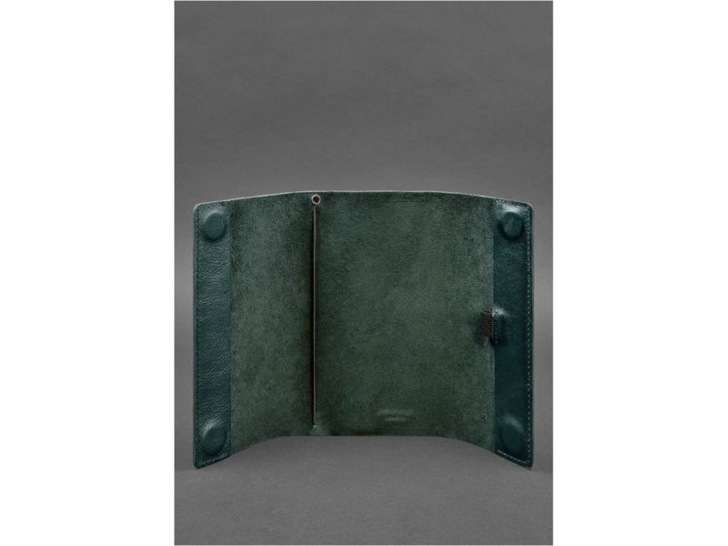 Кожаный блокнот софт-бук 7.0 зеленый, фото 3