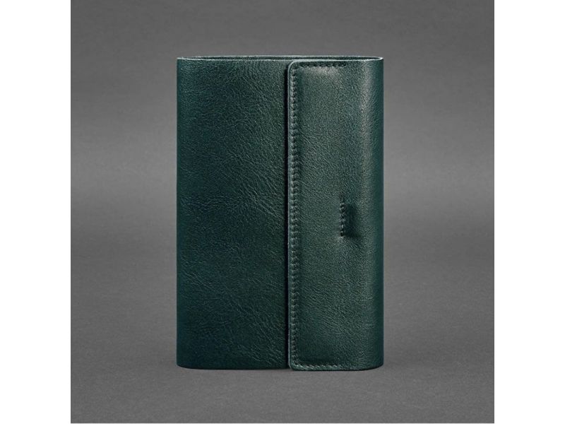 Кожаный блокнот софт-бук 7.0 зеленый, фото 5